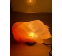 Elkoza Bull Salt Lamps Handmade Wood Silhouette Natural Healing IONES Therapeutic 100% Pure Himalayan Pink Crystal Salt Lamp Fine Quality (Bull Salt Lamp Himalayan)