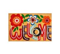 Elkoza Coco & Coir Door Mat |Indoor/Outdoor|Heavy Duty Bristles| 100% Natural Coir| Weather Resistant|Eco-friendly| |Non Slip| Welcome Entrance Doormat (40 X 60CM -15MM Thick Coir Mat)