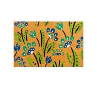 Elkoza Coco & Coir Door Mat |Indoor/Outdoor|Heavy Duty Bristles| 100% Natural Coir| Weather Resistant|Eco-friendly| |Non Slip| Welcome Entrance Doormat (40 X 60CM -15MM Thick Coir Mat)