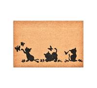 Elkoza Coco & Coir Door Mat |Indoor/Outdoor|Heavy Duty Bristles| 100% Natural Coir| Weather Resistant|Eco-friendly| |Non Slip| Welcome Entrance Doormat (40 X 60CM -15MM Thick Coir Mat)