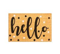 Elkoza Coco & Coir Door Mat |Indoor/Outdoor|Heavy Duty Bristles| 100% Natural Coir| Weather Resistant|Eco-friendly| |Non Slip| Welcome Entrance Doormat (40 X 60CM -15MM Thick Coir Mat)