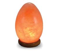 Elkoza Egg Handcrafted Salt Lamp Handmade Wood Silhouette Natural Healing IONES Therapeutic 100% Pure Himalayan Pink Crystal Salt Lamp Fine Quality