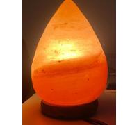 Elkoza Tear Drop Salt Lamps Handmade Wood Silhouette Natural Healing IONES Therapeutic 100% Pure Himalayan Pink Crystal Salt Lamp Fine Quality (Tear Drop Salt Lamp Himalayan)