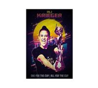 ELKPDOE Ali Krieger Poster Football Art Canvas Poster Wall Art Decor Print Picture Paintings for Living Room Bedroom Decoration Unframe:12x18inch(30x45cm)