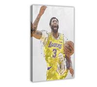 ELKPDOE Anthony Davis Basketball Sport Poster 2 Canvas Poster Bedroom Decor Landscape Office Room Decor Gift Frame:24x36inch(60x90cm)