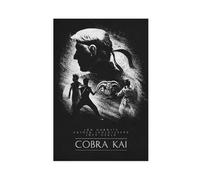 ELKPDOE Cobra Kai Iconic Vintage Movie Poster Canvas Poster Wall Art Decor Print Picture Paintings for Living Room Bedroom Decoration Unframe:20x30inch(50x75cm)