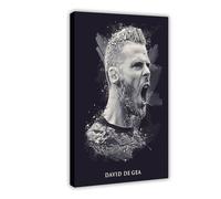 ELKPDOE David De Gea Poster Football Art 6 Canvas Poster Bedroom Decor Landscape Office Room Decor Gift Frame:20x30inch(50x75cm)