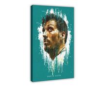ELKPDOE David Silva Poster Football Art Canvas Poster Wall Art Decor Print Picture Paintings for Living Room Bedroom Decoration Frame:24x36inch(60x90cm)