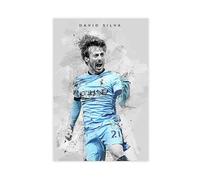 ELKPDOE David Silva Poster Football Canvas Poster Wall Art Decor Print Picture Paintings for Living Room Bedroom Decoration Unframe:20x30inch(50x75cm)