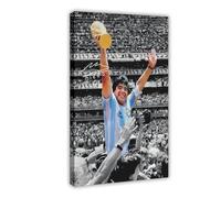 ELKPDOE Diego Maradona Poster Football Canvas Poster Bedroom Decor Landscape Office Room Decor Gift Frame:20x30inch(50x75cm)