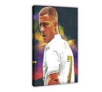 ELKPDOE Eden Hazard Poster Football 0 Canvas Poster Bedroom Decor Landscape Office Room Decor Gift Frame:24x36inch(60x90cm)