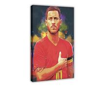 ELKPDOE Eden Hazard Poster Football 8 Canvas Poster Wall Art Decor Print Picture Paintings for Living Room Bedroom Decoration Frame:20x30inch(50x75cm)