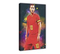ELKPDOE Eden Hazard Poster Football 9 Canvas Poster Wall Art Decor Print Picture Paintings for Living Room Bedroom Decoration Frame:20x30inch(50x75cm)