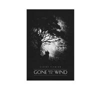 ELKPDOE Gone with The Wind Iconic Vintage Movie Poster Canvas Poster Bedroom Decor Landscape Office Room Decor Gift Unframe:16x24inch(40x60cm)