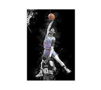 ELKPDOE Ja Morant Basketball Art Posters 10 Canvas Poster Wall Art Decor Print Picture Paintings for Living Room Bedroom Decoration Unframe:12x18inch(30x45cm)