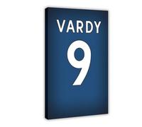 ELKPDOE Jamie Vardy Poster Football Picture 5 Canvas Poster Wall Art Decor Print Picture Paintings for Living Room Bedroom Decoration Frame:20x30inch(50x75cm)