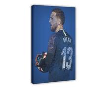 ELKPDOE Jan Oblak Poster Football Canvas Poster Wall Art Decor Print Picture Paintings for Living Room Bedroom Decoration Frame:16x24inch(40x60cm)