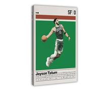 ELKPDOE Jayson Tatum Basketball Art Posters 3 Canvas Poster Wall Art Decor Print Picture Paintings for Living Room Bedroom Decoration Frame:12x18inch(30x45cm)
