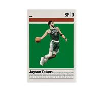 ELKPDOE Jayson Tatum Basketball Art Posters 3 Canvas Poster Wall Art Decor Print Picture Paintings for Living Room Bedroom Decoration Unframe:24x36inch(60x90cm)
