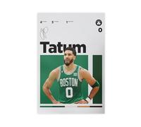 ELKPDOE Jayson Tatum Basketball Art Posters 6 Canvas Poster Bedroom Decor Landscape Office Room Decor Gift Unframe:12x18inch(30x45cm)