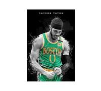 ELKPDOE Jayson Tatum Poster Basketball Photo 2 Canvas Poster Wall Art Decor Print Picture Paintings for Living Room Bedroom Decoration Unframe:12x18inch(30x45cm)