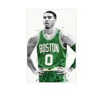 ELKPDOE Jayson Tatum Poster Basketball Photo 9 Canvas Poster Wall Art Decor Print Picture Paintings for Living Room Bedroom Decoration Unframe:20x30inch(50x75cm)