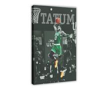 ELKPDOE Jayson Tatum Posters Basketball 7 Canvas Poster Wall Art Decor Print Picture Paintings for Living Room Bedroom Decoration Frame:20x30inch(50x75cm)