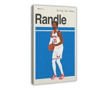 ELKPDOE Julius Randle Basketball Sport Poster 4 Canvas Poster Wall Art Decor Print Picture Paintings for Living Room Bedroom Decoration Frame:24x36inch(60x90cm)