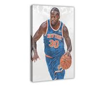 ELKPDOE Julius Randle Basketball Sport Poster Canvas Poster Wall Art Decor Print Picture Paintings for Living Room Bedroom Decoration Frame:12x18inch(30x45cm)