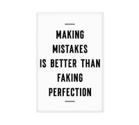 ELKPDOE Making Mistakes Is Better Poster Motivational Quotes 5 | 16"L x 24"W, Unframed Print, Multiple sizes, Multiple frame styles, Wall Art Print, for Living Room Decor