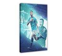 ELKPDOE Phil Foden Posters Football Picture 2 Canvas Poster Wall Art Decor Print Picture Paintings for Living Room Bedroom Decoration Frame:24x36inch(60x90cm)