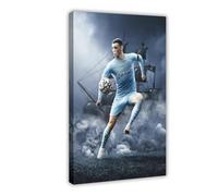 ELKPDOE Phil Foden Posters Football Picture 3 Canvas Poster Wall Art Decor Print Picture Paintings for Living Room Bedroom Decoration Frame:16x24inch(40x60cm)