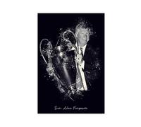 ELKPDOE Sir Alex Ferguson Poster Football Canvas Poster Bedroom Decor Landscape Office Room Decor Gift Unframe:20x30inch(50x75cm)