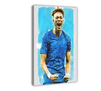 ELKPDOE Tammy Abraham 2 Poster Football Canvas Poster Bedroom Decor Landscape Office Room Decor Gift Frame:20x30inch(50x75cm)