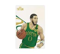 ELKPDOE TATUM Posters Basketball Canvas Poster Wall Art Decor Print Picture Paintings for Living Room Bedroom Decoration Unframe:20x30inch(50x75cm)