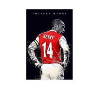 ELKPDOE Thierry Henry Poster Football Art Canvas Poster Bedroom Decor Landscape Office Room Decor Gift Unframe:20x30inch(50x75cm)