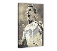 ELKPDOE Toni Kroos 2 Poster Football Canvas Poster Bedroom Decor Landscape Office Room Decor Gift Frame:12x18inch(30x45cm)