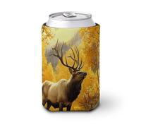 Elks Mountains Fall Aspen Trees Reusable Cup Sleeve Neoprene | Insulated Iced Coffee Cold Soda Insulator