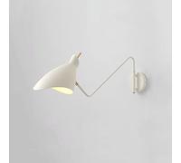 Elksdut E27 Reading Wall Sconces, Modern Adjustable Wall Lights For Bedroom, Swing Arm Wall Lamp With Mounted Light Fixtures & On/Off Switch Reading Light Fixture Bedside Lamp