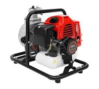 Elksften 43CC 2-Stroke Petrol Water Pump, 1.7HP Gasoline Engine Water Pump, 135L/min (35.66Gal/min) High Flow, 30m Max Lift, 1Inch Ports, for Irrigation, Landscaping, Drainage & Pool Water Transfer