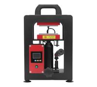 Elksften 5T Hydraulic Heat Press Machine, 900W Manual Rosin Press with Dual 2.36x4.72 Inch Heating Plates, Digital LCD Display, 0-400℉ & 0-999s Adjustable for Clothing, Lab Extraction, UK Plug