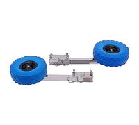Elksften 9.84inch Boat Launching Wheels - Heavy Duty 150kg Capacity Dinghy Wheels, Removable Kayak Wheels for Inflatable Boats, Yachts, Rafts & Trailers Blue