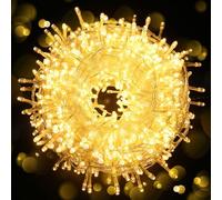 ELKTRY 1000LED 25M String Lights Outdoor/Indoor, Holidays Lights Warm White Mains Powered,8 Modes Waterproof Fairy Lights for Christmas Party Wedding Garden Bedroom Decoration