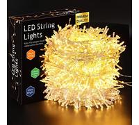 ELKTRY Outdoor Christmas Lights, 50M 2000LED Christmas Tree Lights Mains Powered, Fairy Lights 8 Modes with Timer Function Waterproof for Christmas Party Wedding Garden Bedroom Decoration-Warm White