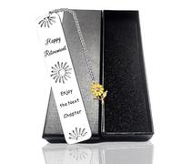 Elkuaie Retirement Gift Bookmark, 'Happy Retirement' & 'Enjoy the Next Chapter', Metal, 1 Piece