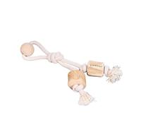 Elkwood Coffee Wood Double Rope Dog Toy - Wood Double Rope