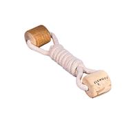 Elkwood Coffee Wood Dumbell Dog Toy 1 Toy