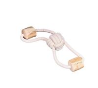 Elkwood Coffee Wood Knot Dumbell Toy