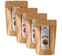 Elkwood Natural Dog Treats 100g - Dried Apple Chunks Wrapped in Duck Jerky | High in Protein, Low-Fat & Gluten-Free Chews for Healthy Digestion, Hypoallergenic Snacks & Immune Support - (Pack of 4)