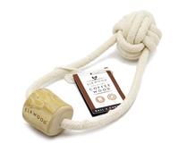 Elkwood Coffee Wood Dog Chew Toy | Durable Rope Chew, Hypoallergenic & Natural, Calorie-Free, Sustainable Tug Toy - No Caffeine, Sugar, or Artificial Ingredients